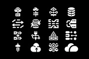 Tech Cloud Data Server Icons Bundle, a Solid Icon by Vectorium Studio (Thumbnail 24 of 24)