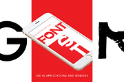 Stencil font, a Sans Serif Font by Hurski Anton (Thumbnail 3 of 5)