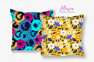 Flower Seamless Patterns