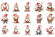 Christmas Candy Cane ICING Gnome PNG, an Illustration by Designking (Thumbnail 2 of 5)