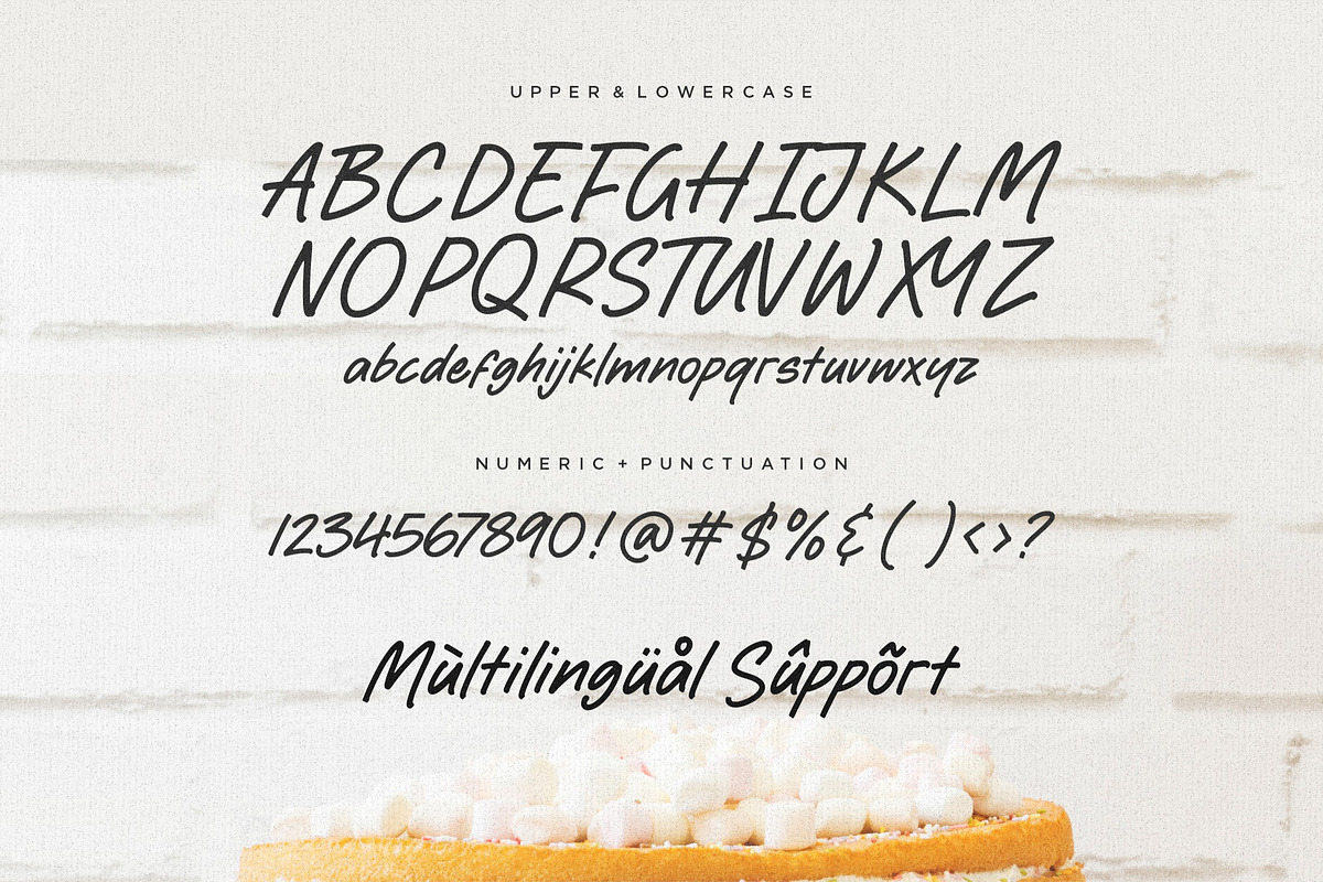 Harvest Cake Sweet Handwritten Font, a Handwritten Font by Letterative Studio (Photo 5 of 5)