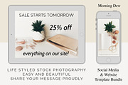 Morning Dew Social Media MEGA Bundle, a Social Media Template by life i design by Nicki (Thumbnail 3 of 3)