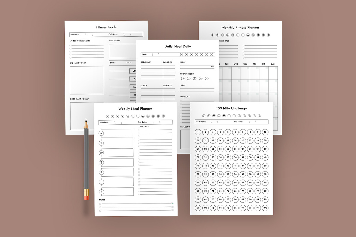 Ultimate Planner Bundle Pack, a Stationery Template by Design Zone (Photo 7 of 7)