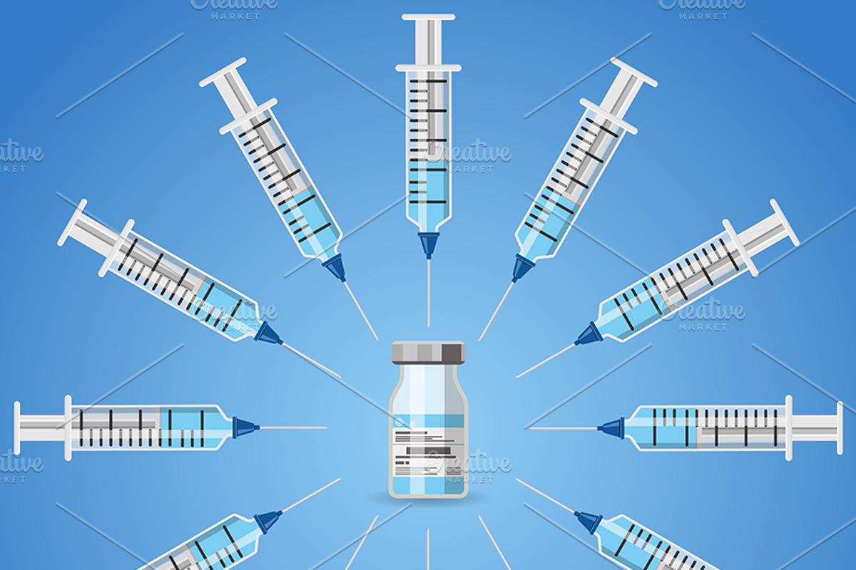 Syringes. Injections and Vaccination, a Healthcare Illustration by TAlex (Photo 2 of 7)