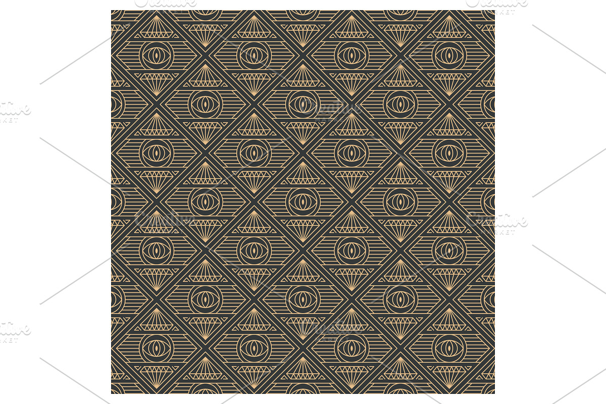 Elegant Art Deco Inspired Pattern, a Pattern Graphic by Creative Backgrounds (Photo 1 of 3)