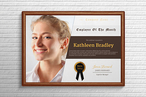 Employee Of The Month Certificate