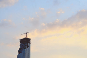 Building construction featuring building, tower, and architecture
