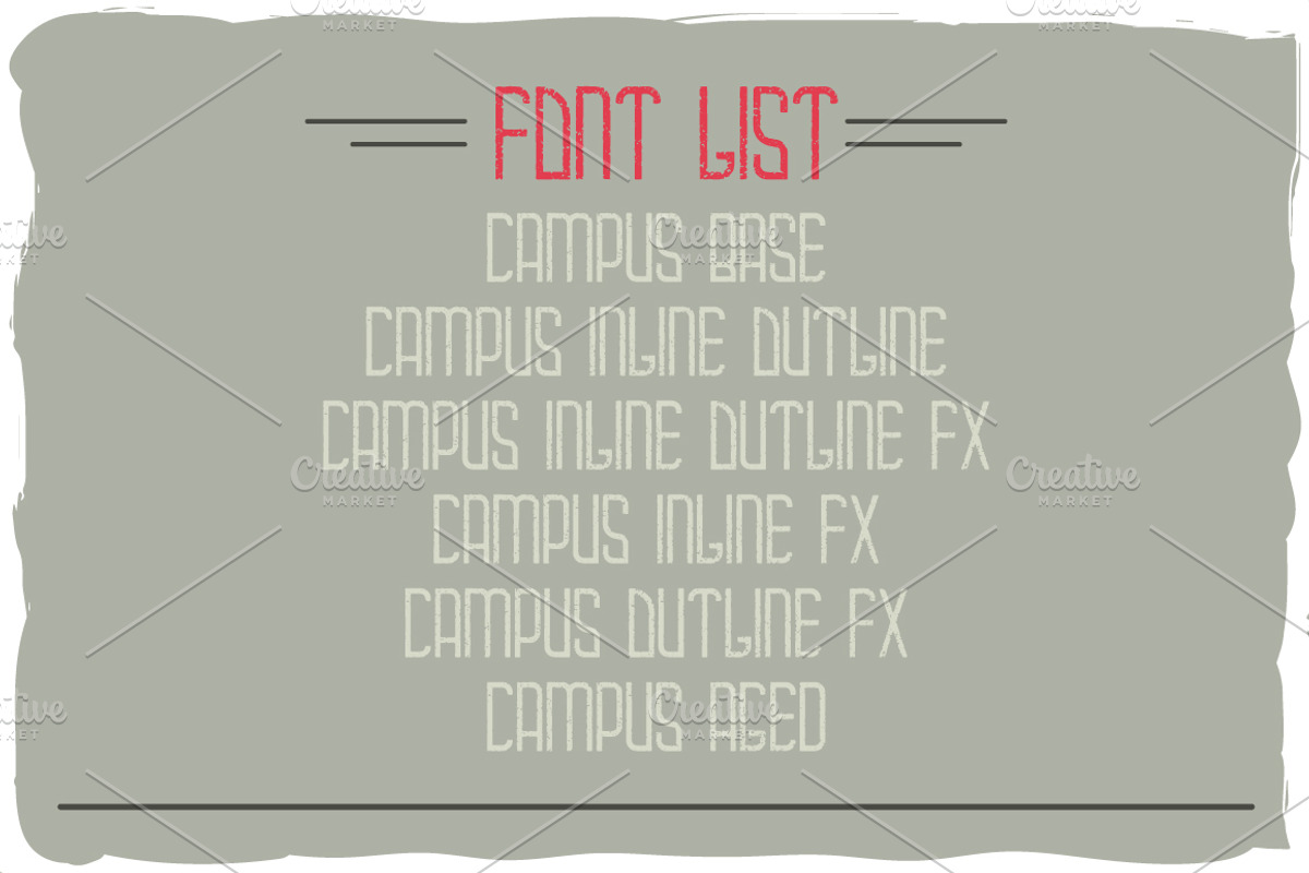 Campus font + quotation preview 5