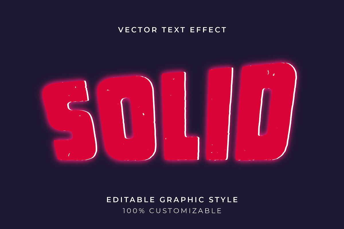 Distressed Bold Block Text Effect