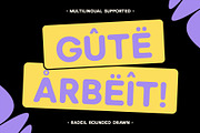 Radeil Rounded Drawn, a Sans Serif Font by Craft Supply Co. (Thumbnail 6 of 8)