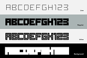 Raster - Block Font, a Font by SelfBuild Type (Thumbnail 3 of 12)