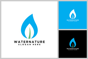 nature leaf water design vector, a Branding & Logo Template by quadrazo