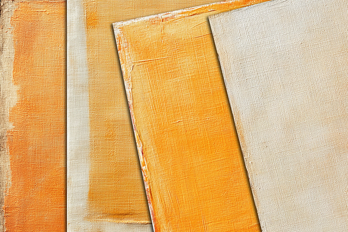 Orange Linen Canvas Digital Textures, a Texture Graphic by Area (Photo 16 of 18)