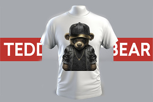 Cute Teddy Bear For Print T-shirt