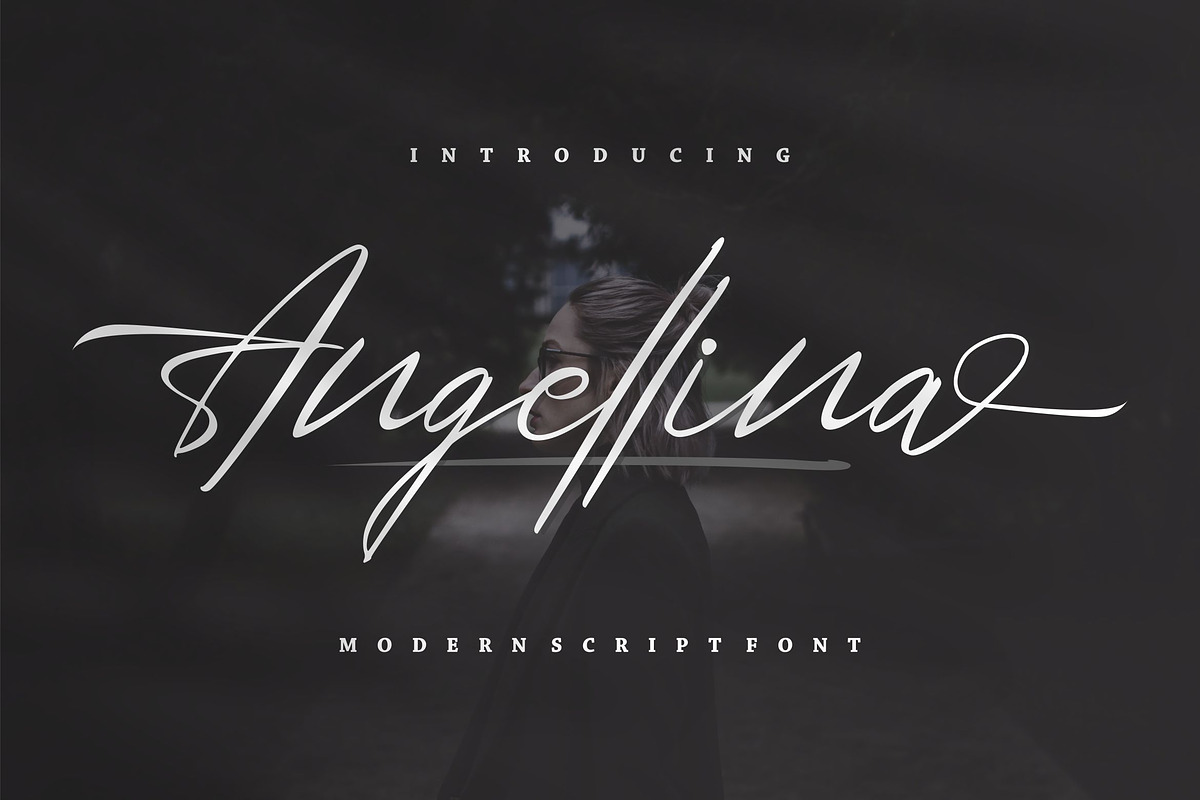 Angellina - Modern Script, a Script Font by VUNIRA (Photo 1 of 6)