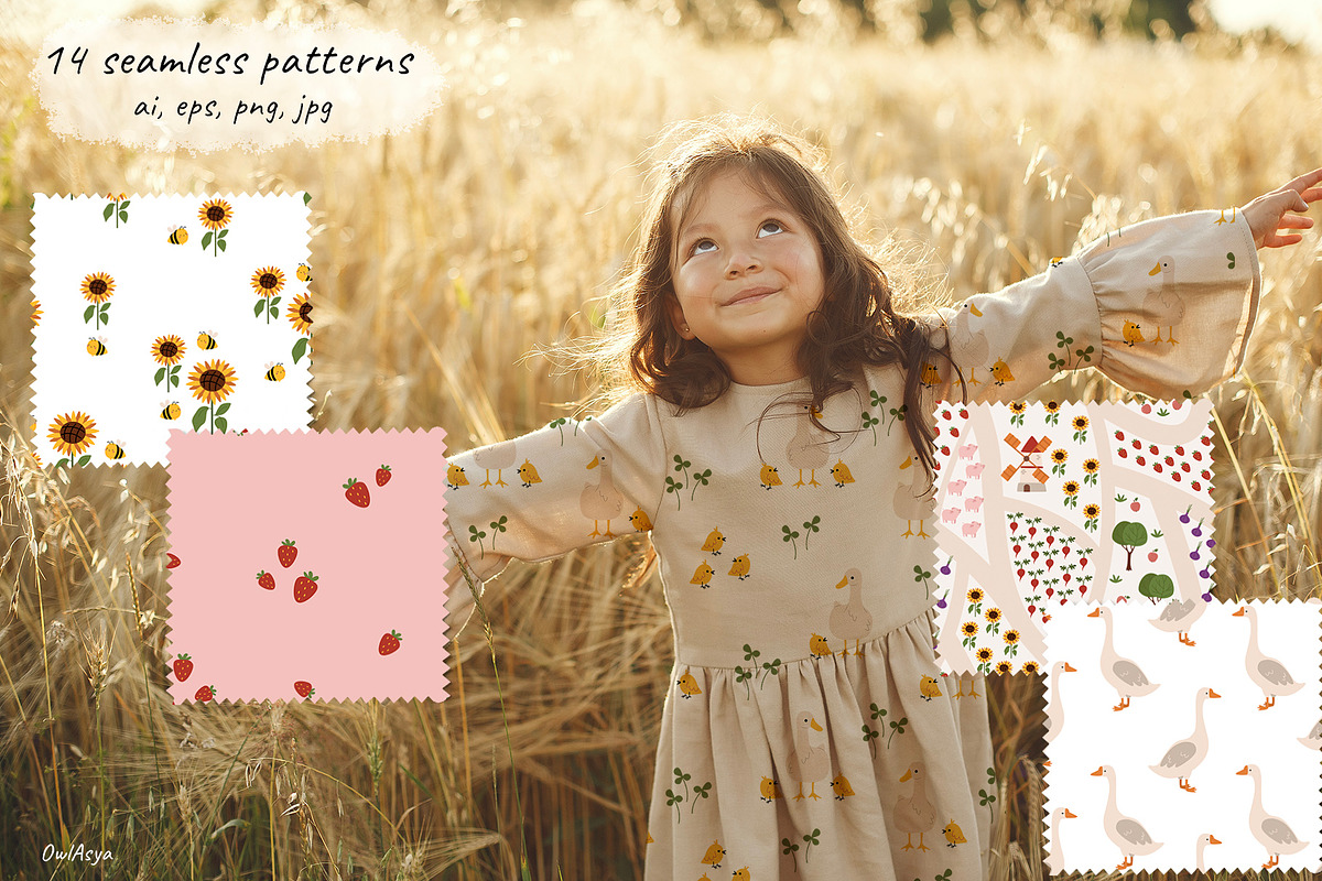 Farm time collection, an Animal Illustration by owlasya (Photo 5 of 10)