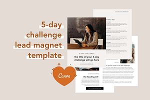 5 Day Challenge Lead Magnet | Canva