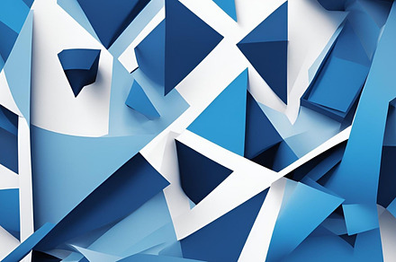 blue vibrant and dynamic abstract, an Abstract Photo by ComfortQ