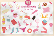 Girls in Pajamas Clipart & Patterns, an Object Graphic by PawLoveArt (Thumbnail 2 of 18)