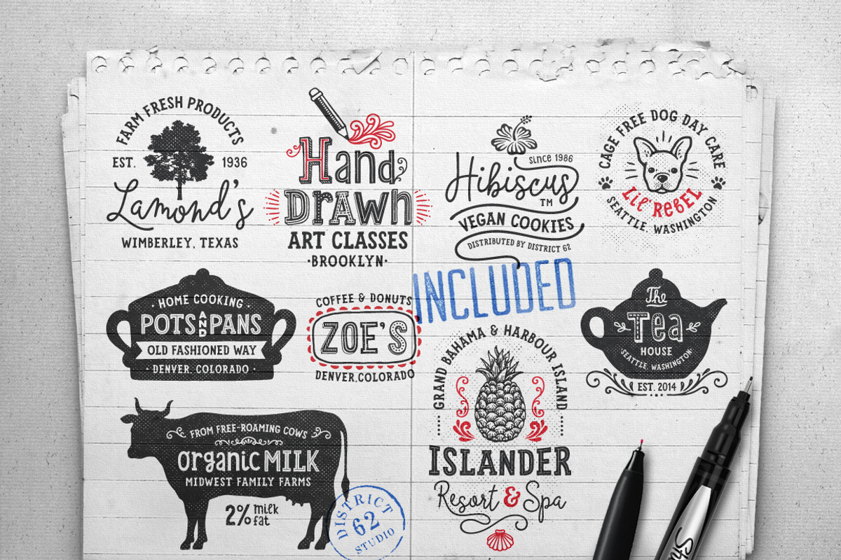 Lil' Rebel Font Collection preview 6