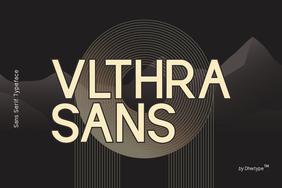 Vlthra Sans, a Sans Serif Font by Dhwstd (Photo 1 of 6)