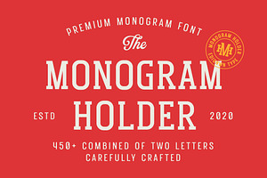 Monogram Holder - Display Font, a Slab Serif Font by Edignwn Type