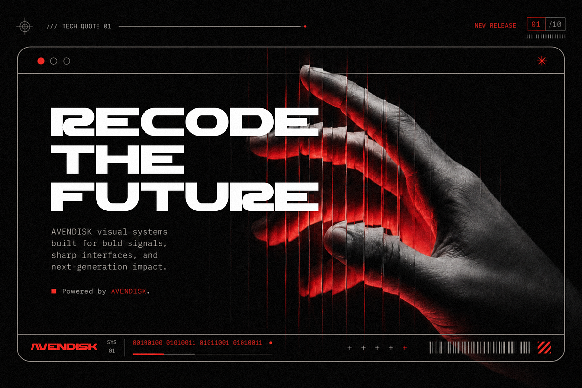 Avendisk – Bold Futuristic Font, a Sans Serif Font by figuree studio (Photo 3 of 10)
