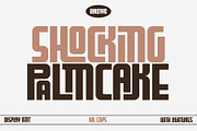 Shocking Palm Cake - Ligature Font, a Sans Serif Font by Airotype (Thumbnail 1 of 14)