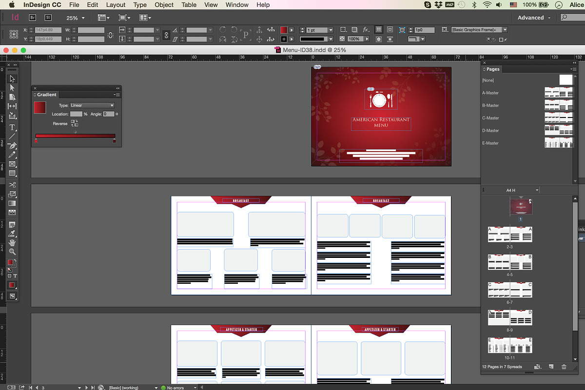 minimal restaurant Menu ID38, a Magazine Template by AIW SOLUTIONS (Photo 6 of 9)