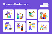 75 Flat Business Illustrations, a Finance Illustration by Creative Stall (Thumbnail 1 of 12)