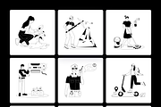 Labor Day Illustrations, a Person Illustration by Prosymbols (Thumbnail 10 of 11)