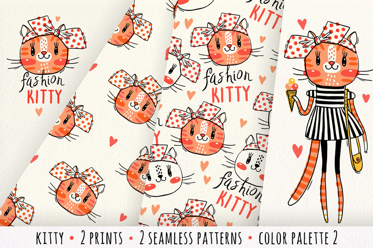 Fashion KITTY, an Animal Illustration by Baksiabat (Photo 3 of 6)