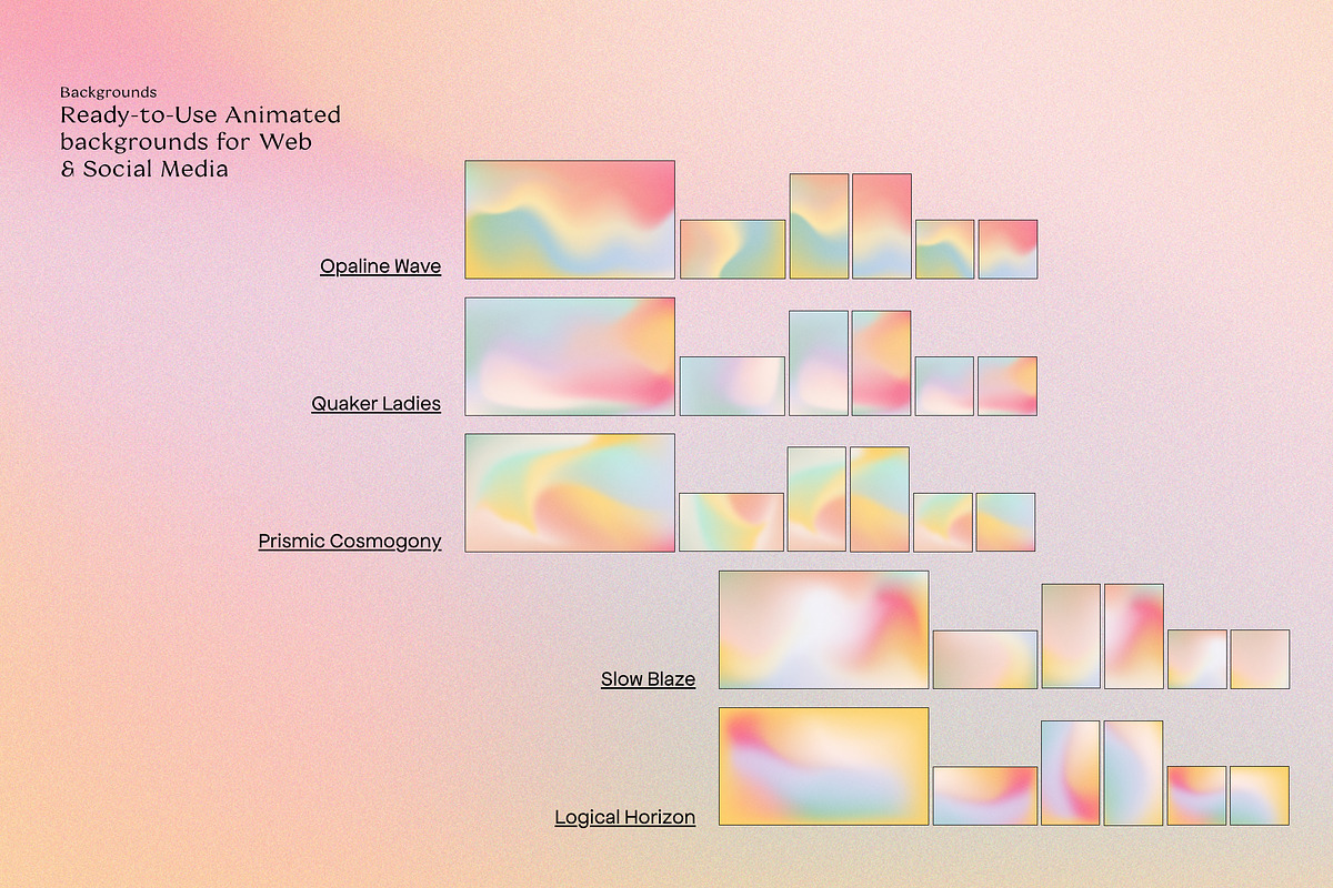 IRID - Animated Gradients Background, a Social Media Template by Sparrow & Snow (Photo 19 of 19)