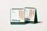 Square Desk Calendar Mockup Set, a Print Template by mockupatelier (Thumbnail 5 of 10)