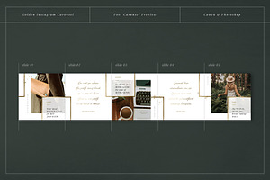 GOLDEN Instagram Carousel