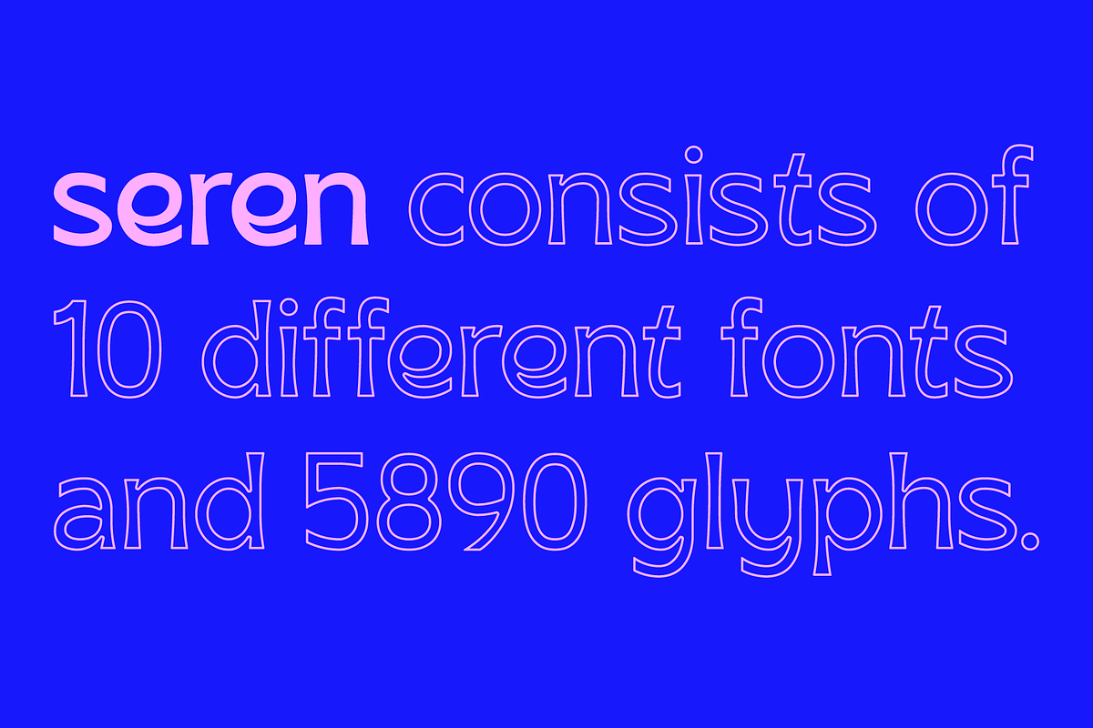 SK Seren, a Sans Serif Font by Salih Kizilkaya (Photo 2 of 15)
