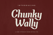 Chunky Wally Font, a Serif Font by Patria Ari (P4tcreativa) (Thumbnail 1 of 17)
