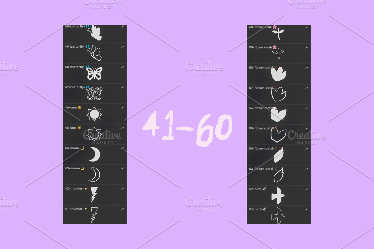 Cute Stamp Brush Procreate, a Brush Add-On by CraftingOnSunday (Photo 8 of 11)