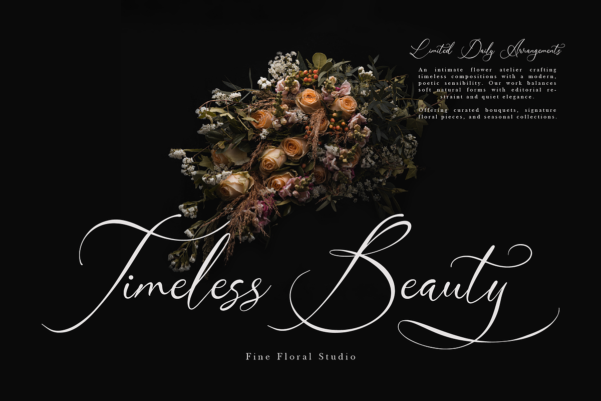 Avilantery Elegant Calligraphy, a Script Font by gracetype_studio (Photo 2 of 12)