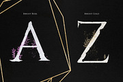 Floral Glitter Alphabet & Graphics, a Texture Illustration by Perfect Design (Thumbnail 4 of 8)