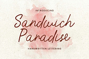 Sandwich Paradise Handwritten Font, a Handwritten Font by UICreative (Thumbnail 1 of 13)