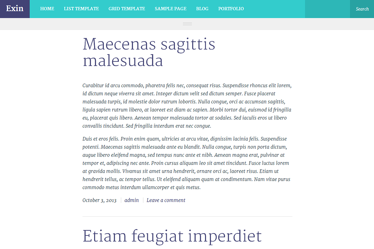 Exin WordPress theme, a WordPress Template by FineHive (Photo 5 of 5)