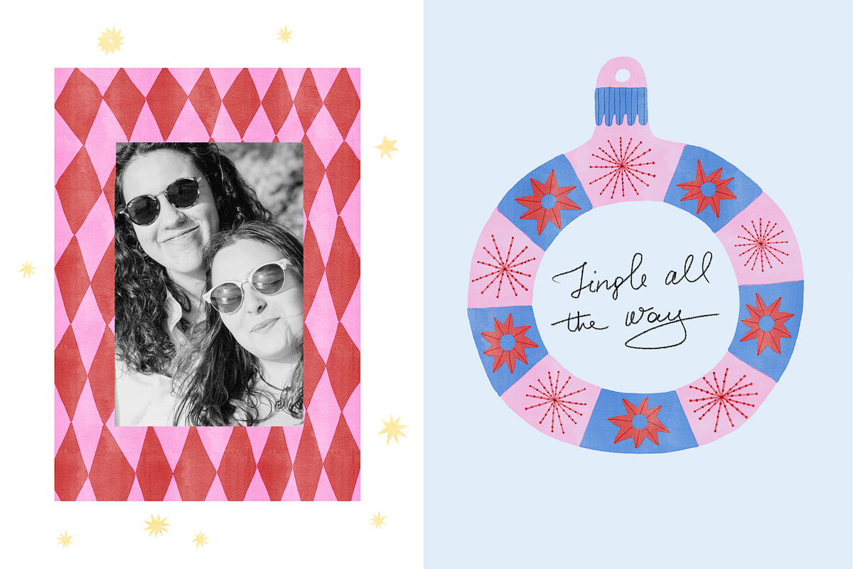 Watercolor Christmas Frames, an Object Graphic by Annakniaz (Photo 12 of 15)