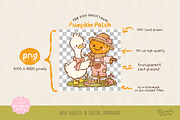 Pumpkin Patch Goose Clipart, a Seasonal Illustration by Blumensdiary (Thumbnail 3 of 6)