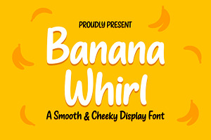 Banana Whirl Handdrawn Display Font, a Font by Gumrega Studio