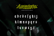 Aveinatortia, a Blackletter Font by ilhamtaro (Thumbnail 7 of 10)
