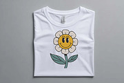 Vintage Smiley Face Daisy Design, an Illustration by Purpose Ekbal (Thumbnail 3 of 3)