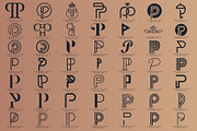 Letter P Logo Bundle PP Monogram Set, a Branding & Logo Template by Pixel Design (Thumbnail 2 of 5)