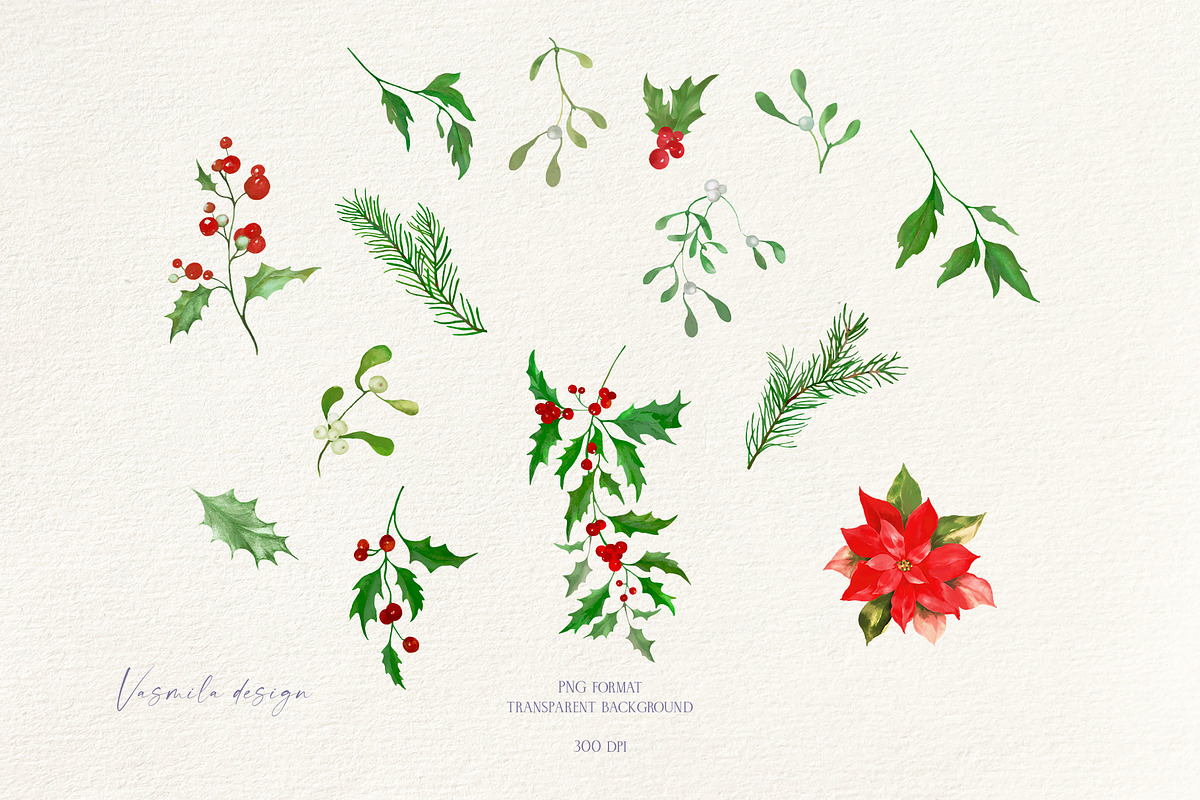 Merry Christmas, a Seasonal Illustration by Vasmila (Photo 7 of 11)