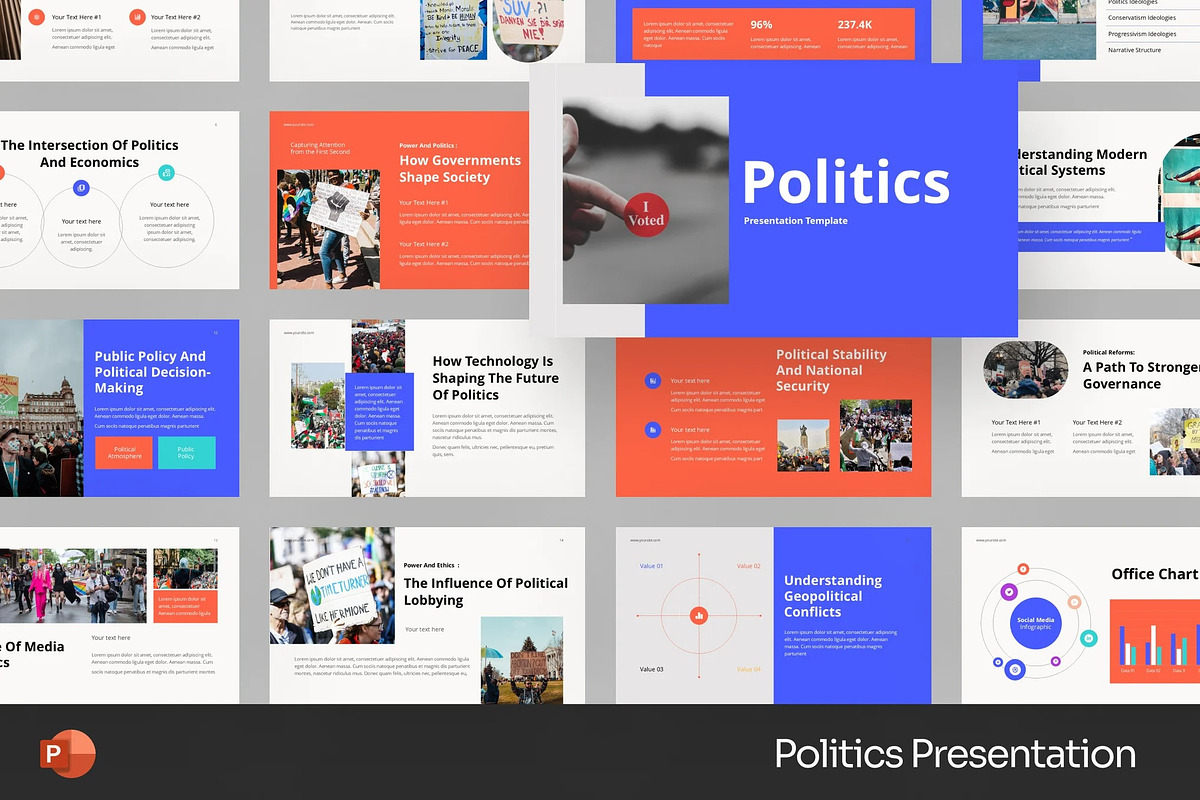 Law Politics Powerpoint Templates, a Presentation Template by Fit-tee (Photo 1 of 2)